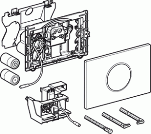 Geberit Sigma 10 bedieningspaneel infrarood RVS